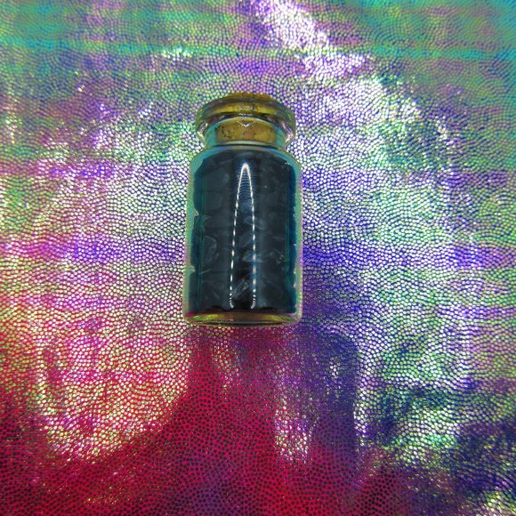 Black Tourmaline Gemstone Chips In A Bottle Embellishments Natural Semi Precious - Picture 3 of 3